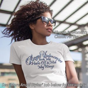 Angel Undercover Halo Off Blue Camo – Regular Tee