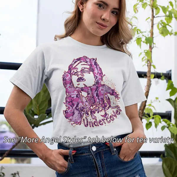 Angel Undercover Pink Camo – Regular Tee - Image 6