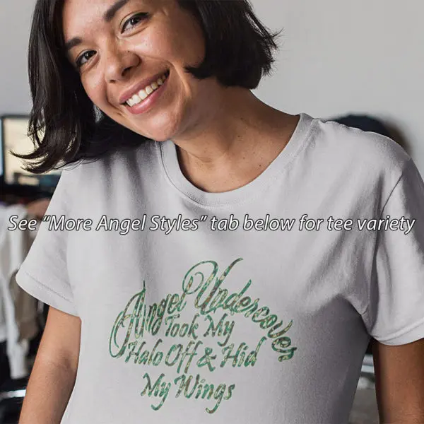 Angel Undercover Halo Off  Camo – Regular Tee - Image 6