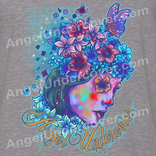 Angel Undercover Flower – Regular Tee - Image 2