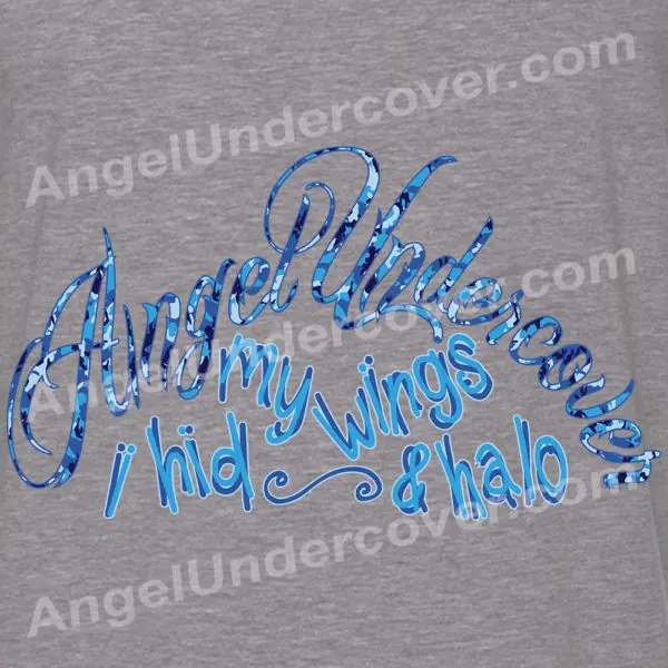 Angel Undercover Hid My Wings – Regular Tee - Image 2
