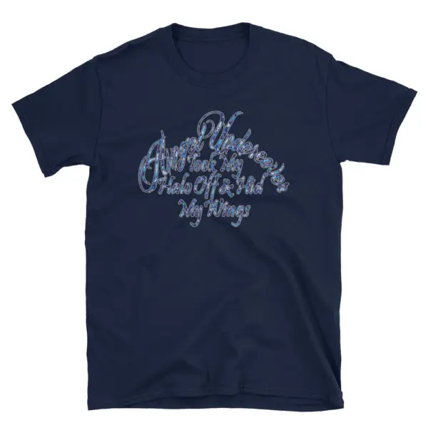 Angel Undercover Halo Off Blue Camo – Regular Tee - Image 4